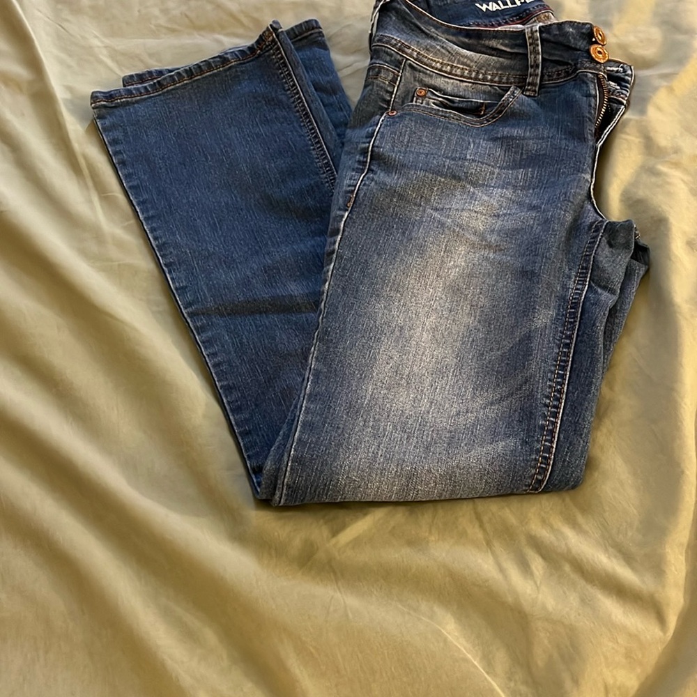 Wallflower Worn Look Boot Cut Jeans